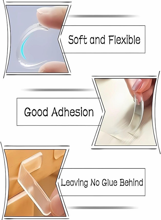 Hian Transparent Silicone Anti-Slip Wall Protectors - Noise-Dampening Bumpers for Cabinet Doors & Furniture, Self-Adhesive Crash Pads for Surface Protection (Pack of 10) - Image 3
